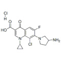 , Ácido 3-quinolinacarboxílico, 7- (3-amino-1-pirrolidinil) -8-cloro-1-ciclopropil-6-fluoro-1,4-dihidro-4-oxo-, clorhidrato (1: 1) CAS 105956-99- 8