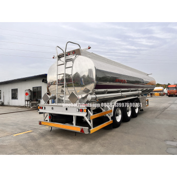 BPW 3 Axles Polished Mirror Surface Aluminium Alloy Semi Trailer