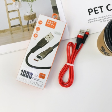 DK-34 Android Auto Fountain Braided Type C Fast Charging Cable