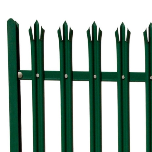 Ozdobny stalowy ogrodzenie z PVC powlekane sekcją D Palisada