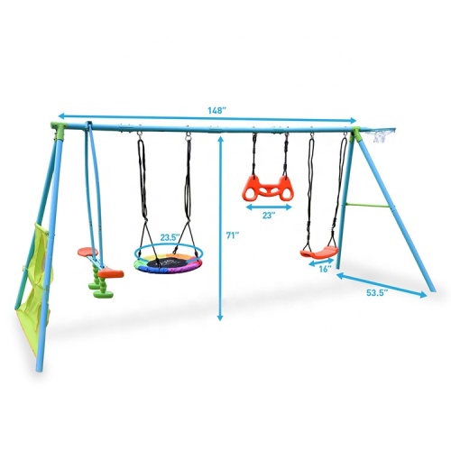 Outdoor Swing Chair Outdoor high quality 6-station kids garden swing seat Supplier