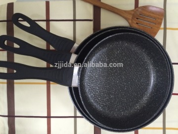 2015 new design forged aluminum honeycomb style marble coating fry pan