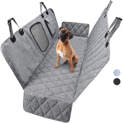 CHENGHUI Waterproof Dog Car Seat Covers with Mesh Window