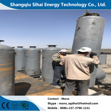 Waste motor oil extracting distillation plant