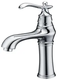 Chrome Single Hole And Handle Vintage Basin Faucet