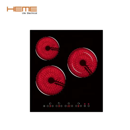 CE CB Certified Built-in Ceramic Hob with 3 Cooking Zones for Home Appliances