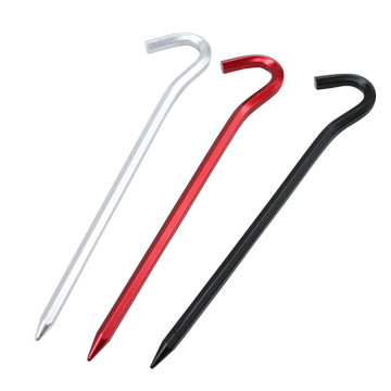Aluminium Tent Stakes with Hook for Camping Tents and Canopies