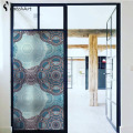 Window Cling Stained Glass Window Film Decorative Window Film Vinyl Non Adhesive Privacy Film, for Bathroom Shower Door