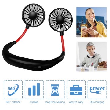Ventilatore portatile mini porta USB indossabile