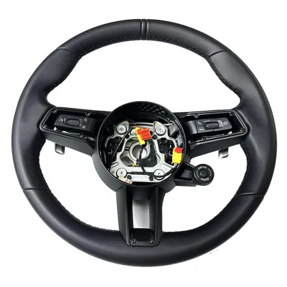 Customized Alcantara Fabric Cover for Porsche Steering Wheel
