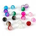 Cuentas de crujido de 10 mm Craykle Glass Round cuentas redondas