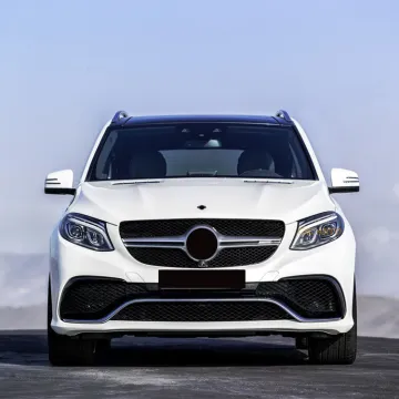 GLE63 AMG Style Front Rear Bumper with Diffuser Upgrade Kit for Mercedes-Benz GLE Class W166 (2015-2018)