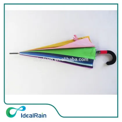 double layer blue sky rainbow color umbrella