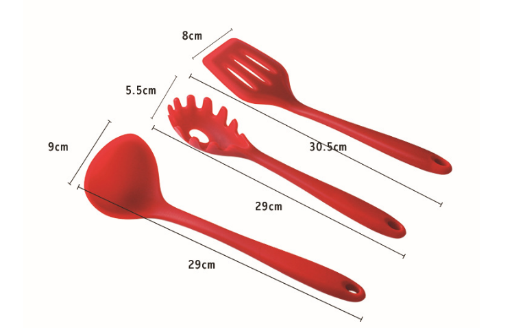 Silicone Cooking Kitchen Utensils Ser Ladle Spoon Wholesale