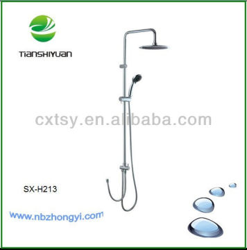 Round save water bathroom rain slider bar adjustable support bar set