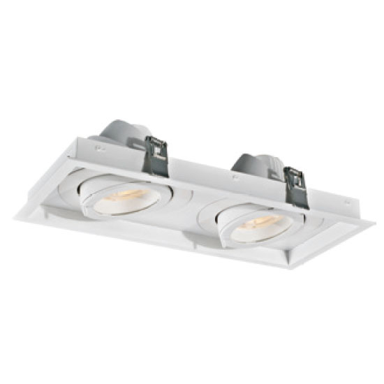 White Rectangular 30W2 LED Downlight