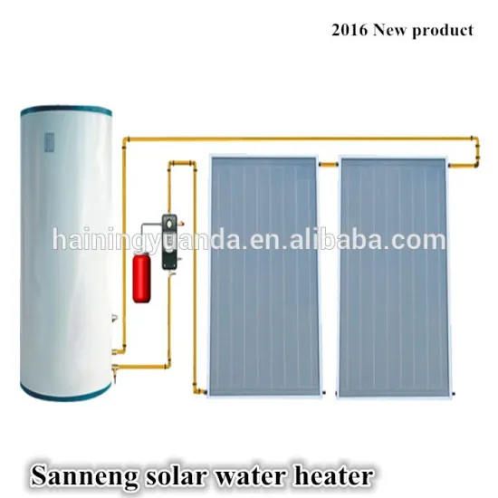 Flat panel split pressurized balcony water solar heater