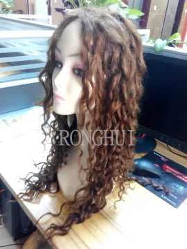 China top 10 manufacturer braiding human hair blonde wig