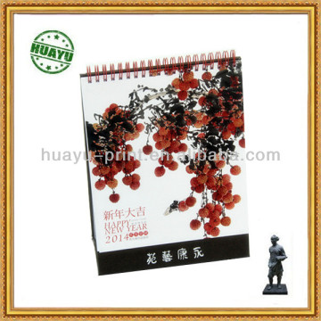 Full color happy new year 2014 calendar printing