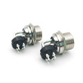 Right Angle GX16 Panel Mount Circular Aviation Connectors