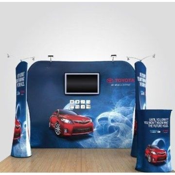 Hop Up Stretch Fabric Display Backdrop for Exhibition