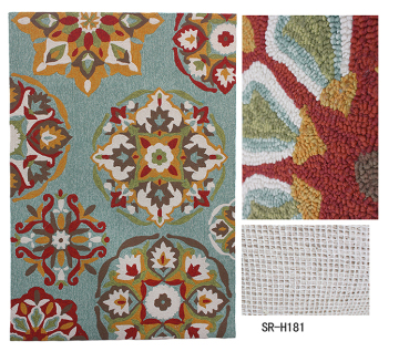 Hand Hooked Carpet With Fashion Design