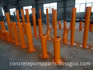 Concrete pump bend pipelines