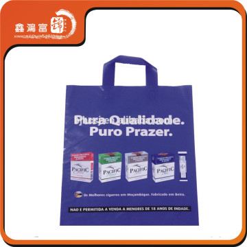 Custom promotional printed plastic bag with handle