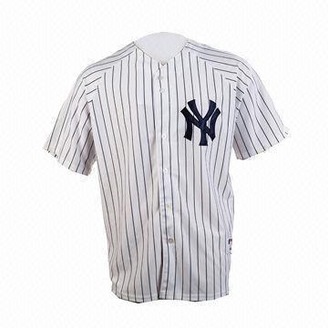 Men's Baseball Active Wear Jersey, Made of 90% Polyester, 10% Spandex