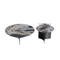 Italian luxury round marble coffee table