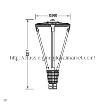 12-48w luz jardín led exterior IP65 exterior 220v