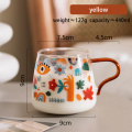 440ml Graffiti Portrait Glass Teacup House Housed Coffee Caneca