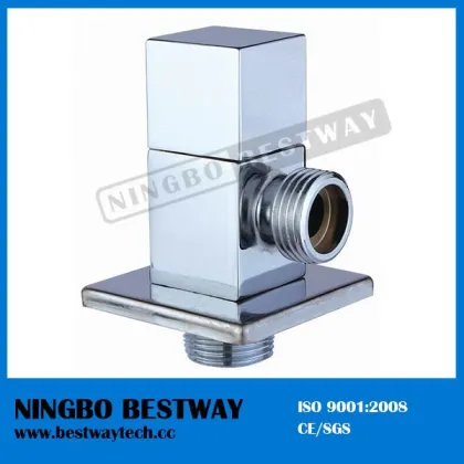 Brass Hexagonal Toilet Angle Valve with Zinc Handle