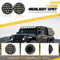 Angel Eyes 7 Inch Round Led Motorcycle Headlights