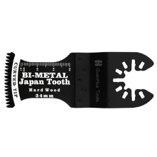 Curved Japanese tooth bimetallic