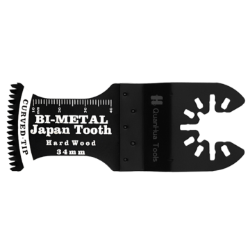 Curved Japanese tooth bimetallic