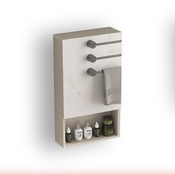 BAILU C-NK-E 43 Narrow Bathroom Cabinet - Modern Vanity with Mirrored Doors and Drawers