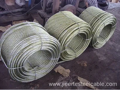 Galvanized Soft Wire Rope 6X12 7FC