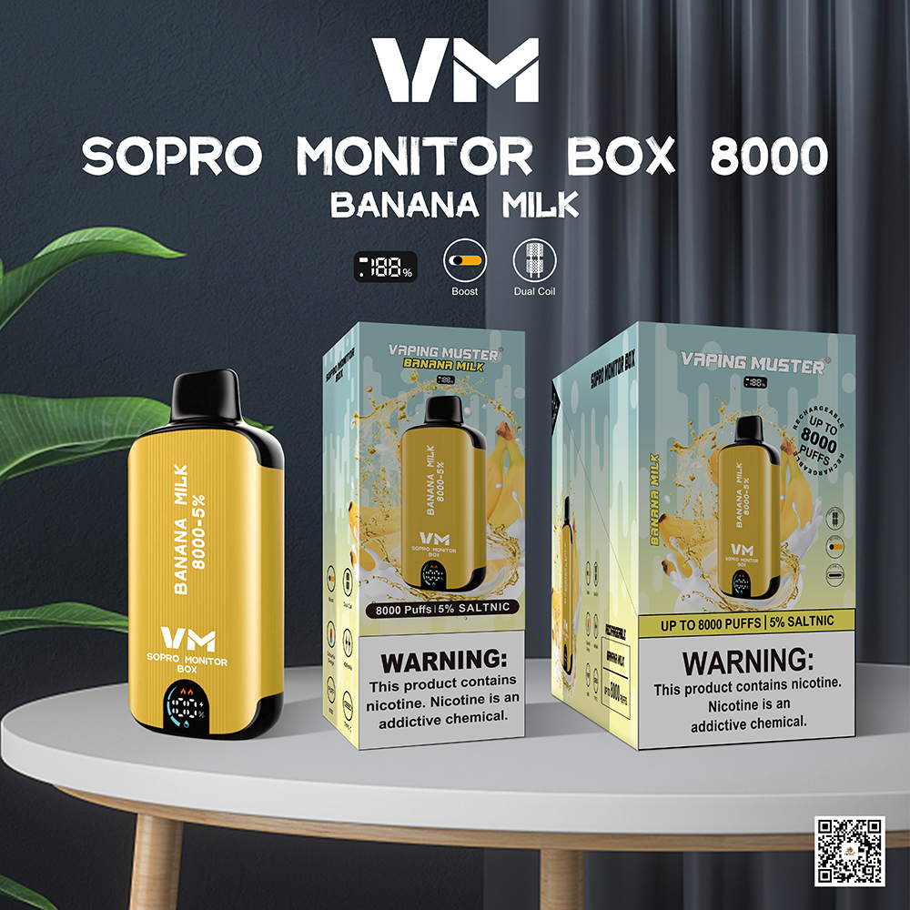 Sopro Monitor Box E-Cigarette 8000