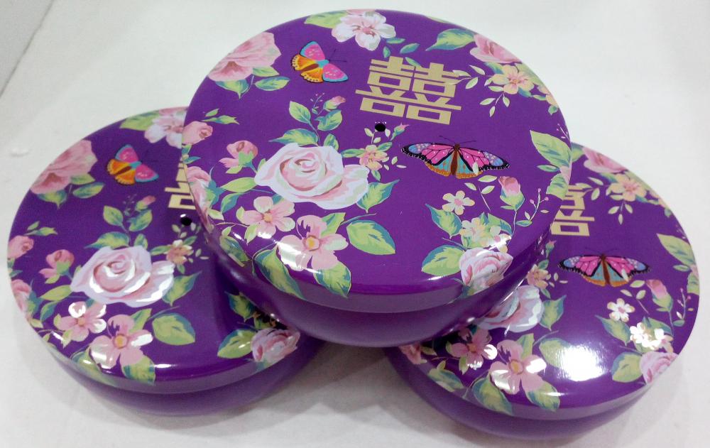 Purple Sweet Candy Tin Box