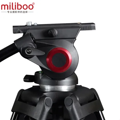 Promo miliboo Professional Portable Video Tripod with Hydraulic Head Digital DSLR Camera Stand tripod better than manfrotto