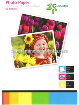 220gsm a4 glossy photo paper everyday use/ pack of 50 sheets