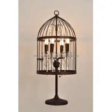 Birdcage  Iron Desk Lamp