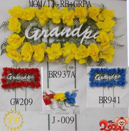 Artifical Rose Grandpa Pillow Spray