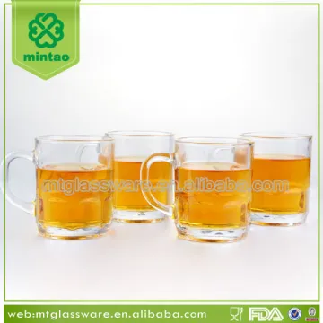 Machine made clear insulated glass expresso coffee cups