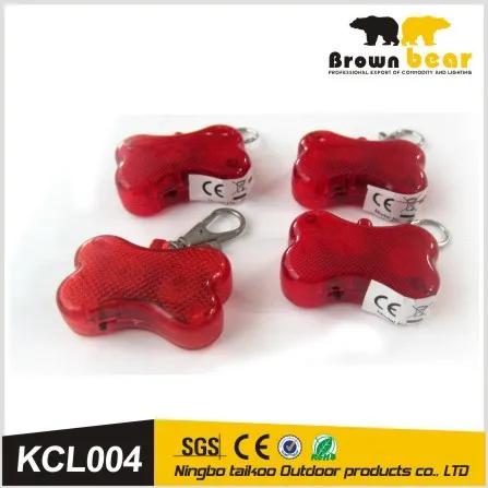 red shimmering led keychain uv light with 2led