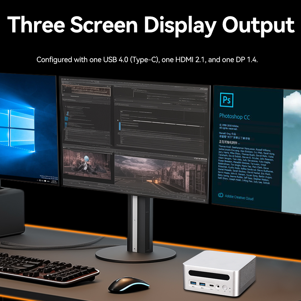 X105 AMD R7/R5 Dual LAN Mini PC