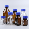 Transparent Brown Glass Reagent Bottle