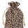 Leopard printed linen gift bag wholesale
