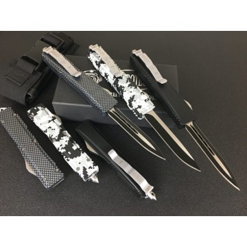 Microtech Black Automatisches OTF-Messer mit Glasbrecher